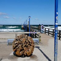 Holzkunst Seebrücke Zingst